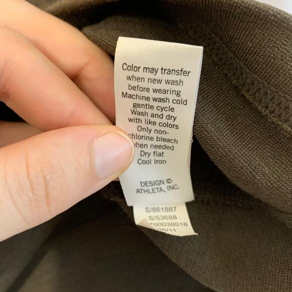 Athleta Strata A-Line Ponte Skirt Women's Sz S Brown Modal Stretch Knee Length - Picture 6 of 6